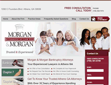 Tablet Screenshot of morganlawyers.com